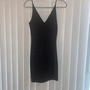 Nordstrom Sparkly Black Formal Mini Dress